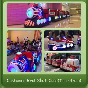 Hot Sell Amusement Electric Trains Park Children Trackless Small Trackless Cars Children'S Train Amusement Park Trackless Train