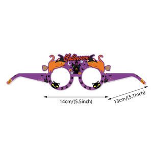 Gafas <span class=keywords><strong>de</strong></span> Papel con Diseño <span class=keywords><strong>de</strong></span> Calabaza <span class=keywords><strong>de</strong></span> Bruja <span class=keywords><strong>de</strong></span> Halloween para Niños, Estilo Europeo y Americano, Accesorios Festivos para Fotos <span class=keywords><strong>de</strong></span> Fiesta - Product Image 4