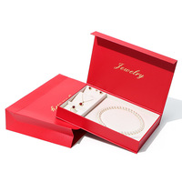 Boîte cadeau en papier personnalisée par le fabricant, boîte à bijoux en deux parties, écologique, faite à la main, pour collier