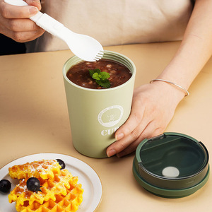 Taza de Sopa Portátil con Cuchara, Diseño Personalizado con Logotipo, Libre de BPA, <span class=keywords><strong>para</strong></span> Niños, Estudiantes, Oficina, Contenedor de Alimentos <span class=keywords><strong>para</strong></span> el Almuerzo - Product Image 3