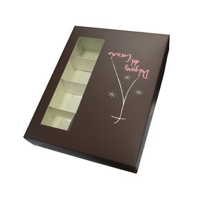 Custom Printed Empty Paper Chocolate Packing Packaging <b>Boxes</b> With Divider - Product Image 1