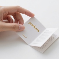 Brochures miniatures promotionnelles personnalisées à bas prix avec impression numérique sur papier d'art et papier couché