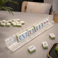 Meilleures ventes : Règles de Mahjong colorées à motifs, Supports de Mahjong en perles, Supports de Mahjong festonnés en acrylique de 17,5 et 20 pouces et Poussoirs