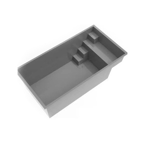 Piscinas infantiles rectangulares de FRP para exteriores con escalones para niños - Product Image 1
