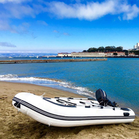 3.9m PVC Hypalon soudé gonflable sauvetage pêche Packraft bateau en aluminium bateau côtelé pêcheur Flycraft Driftboat