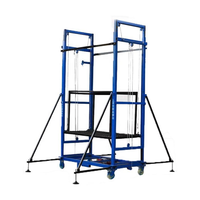Plataforma Elevadora Plegable Hidráulica Automática Ajustable de Aleación de Aluminio, Andamio Eléctrico Portátil para Construcción