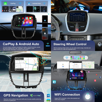 Podofo 7 pouces 4+64 Go pour Peugeot 207 2008-2014 Autoradio Android CarPlay sans fil Android Auto GPS Services OEM professionnels
