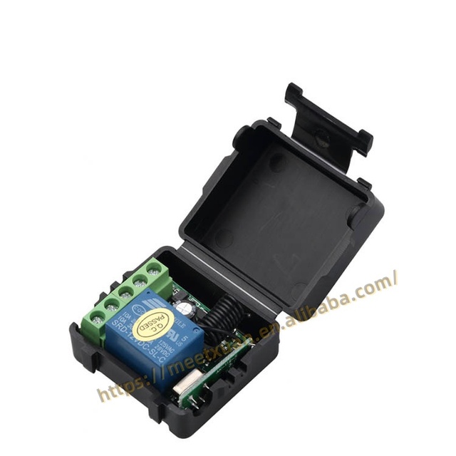 Wireless Remote Control Switch DC 12V 1CH Relay 433Mhz Receiver Module for Learning Code Transmitter Remote