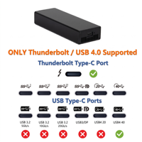 Adaptateur réseau externe USB 4.0 / Thunderbolt 3/4 10GbE SFP+ pour Mac/Windows/Linux