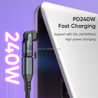 USBC vers USBC 180 flexion 360 Rotation téléphone portable charge et données Type C adaptateur convertisseur magnétique