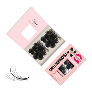 Extensions de cils NQ Eyelash Factory JC23 en forme de Y, 2D, entrecroisées, naturelles, épaisses, en soie cachemire, faites à la main, sans cruauté, 6-15 mm, 100 - Product Image 6
