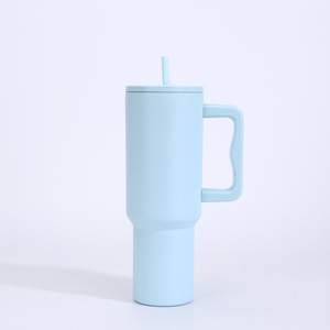 Gobelet isotherme portable en acier inoxydable 304 de 40 oz avec poignée et couvercle, grande capacité, pour l'extérieur et les voyages en voiture - Product Image 5