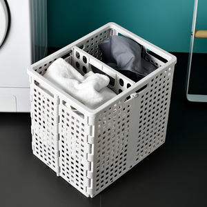 Cestas de Lavandería Plegables Grandes de Plástico, Cesto de Ropa Sucia Plegable, Cestas de Almacenamiento Plegables de Plástico para Ropa Sucia - Product Image 2