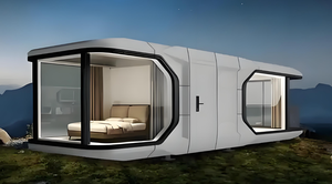 Casa moderna e futuristica Mobile della capsula dello spazio prefabbricata più venduta - Product Image 3