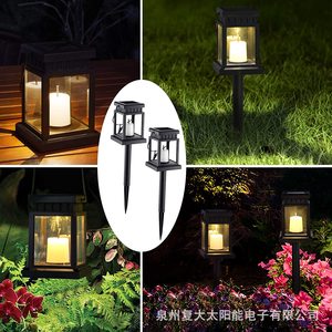 Lámpara Solar de Jardín con Luz LED Tipo Vela, Decoración Colgante para Patio Exterior con Panel Solar, 2 Años de Garantía - Product Image 1
