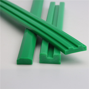 <b>Polymer</b> Guide Rail Pads For Conveyor Equipment Wear Resistant Green T Shape Polypropylene PE Chain Guide Rails - Product Image 2
