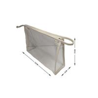 Étui à crayons transparent en PVC carré, tridimensionnel, simple, avec fermeture éclair, écologique, grande capacité, design minimaliste, imperméable