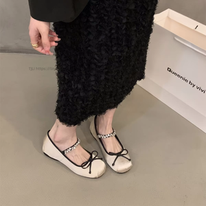 New Summer Ballet Flats for Women Platform Slip-On Comfort <b>Shoes</b> With Hidden Wedge Heel - Product Image 3