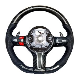 Volante de Fibra de Carbono con Pantalla LED M Calefactada Personalizada para <span class=keywords><strong>BMW</strong></span> M2 M3 M4 M5 F10 F50 F30 F32 F80 F82 F90 E90 E92 E60 E63 G20 G30 - Product Image 4
