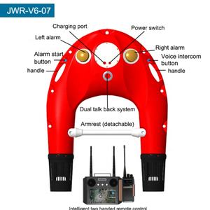 Bouée de sauvetage télécommandée à design breveté avec caméra HD, positionnement GPS et Beidou, et lumière d'alarme - Product Image 2