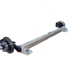 Eje de Remolque de Acero para Soldadura bibo, Piezas de Eje de Semirremolque, Eje de Remolque de 750 kg, Semieje de 60x60 mm, Viga de Eje de 1730 mm, Distancia entre Ejes de 1730 mm - Product Image 5
