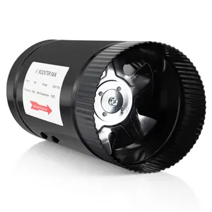 Hon & Guan marca portátil y popular ventilador de refuerzo en línea de metal OEM/ODM Extractor de escape de gran potencia ventilador silencioso