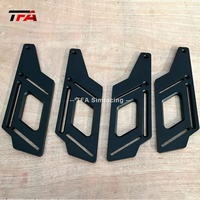 de conducción de coche con soporte de monitor único, kit de simulación de carreras de extrusión de aluminio negro, 4080