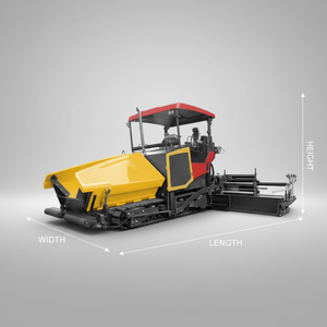 Gran demanda de la maquinaria superventas Walmech Wap1860, motor de alta potencia de 33t, tipo oruga, bomba de 358kw, grosor de pavimentación de 60cm, 1800 - Product Image 1