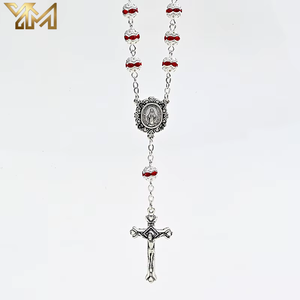 <span class=keywords><strong>Bracelet</strong></span> de prière multicolore en perles de <span class=keywords><strong>strass</strong></span> et zircon, réglable, avec médaille de la Sainte Vierge Marie et croix de Jésus - Product Image 4