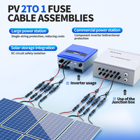 Cable Solar Fotovoltaico en Forma de Y, Arnés IP68 de 6 mm² con Fusible de 20A, 25A o 30A a Elegir