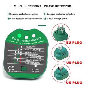 EU 영국 미국 전문 소켓 테스터 전력 극성 위상 감지기 접지 제품 용 일회용 일반 스타일 핫 크로스 보더 - Product Image 3
