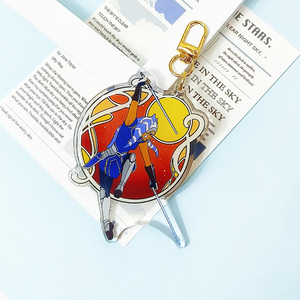 Hot Selling Custom Design Cartoon Plastic Key Chain Customized Clear Printed Anime Acrylic Key Chains