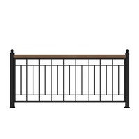 Rampe d'escalier moderne et simple en fer forgé, garde-corps de balcon, main courante pour restaurant et villa, garde-corps de fenêtre en baie, garde-corps de grenier, clôture de séparation