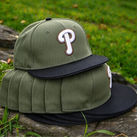 Topi Baseball Era Amerika Baru 2609 Grosir Berkualitas Tinggi Custom Unisex 6 Panel Bordir 3D Dot Hip Hop Fitted Gorras