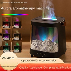 Difusor de Aroma de llama Aurora 3D transfronterizo, humidificador de escritorio eléctrico para el hogar, simulación de Control remoto, plástico de carbón - Product Image 4