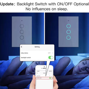 1/2/3/4 Bende Geen Neutrale Tuya Wifi Lichtschakelaar Met Neutrale Rf433 Elektrische Alexa Muur Smart Touch Schakelaar - Product Image 6