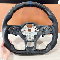 Volant en fibre de carbone forgé en gros pour Volkswagen MK7 MK7.5 GTI R GTD GTE avec palettes de changement de vitesse