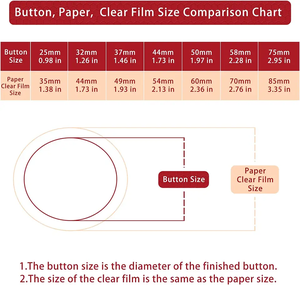 Suministros para Máquina de Botones, Partes de Botones Redondos de 44 mm con Base de Pin - Product Image 6