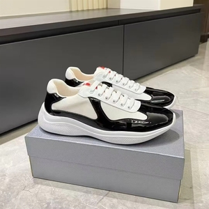 <span class=keywords><strong>Scarpe</strong></span> da Corsa Sportive di Lusso American's Cup <span class=keywords><strong>per</strong></span> <span class=keywords><strong>Uomo</strong></span>, in Pelle Verniciata e Rete, Sneaker alla Moda, Vendita all'Ingrosso - Product Image 3