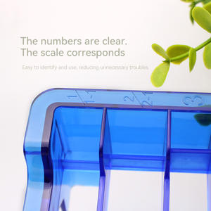 Boîte transparente universelle pour tondeuse à <span class=keywords><strong>cheveux</strong></span> 8 ou 10 grilles boîte de plateau pour tondeuse de barbier boîte de support de peigne - Product Image 3