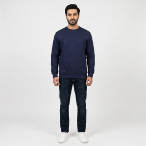 Sweat-shirt décontracté pour homme, nouveau, en coton et polyester, col rond, uni, plusieurs couleurs, doublure en peluche, chaud, polyvalent, à capuche - Product Image 1