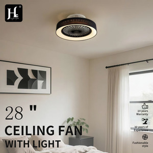 <b>Modern</b> <b>Ceiling</b> Fan <b>Light</b> <b>LED</b> Daylight Illumination Remote Control Aluminum Body Surface Mounted Bedroom CRI 90 IP33 AC/DC - Product Image 6