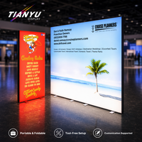 Système de caisson lumineux LED SEG reconfigurable, matrice modulaire rétroéclairée en tissu, vitrine de marque pour devanture de magasin, mur professionnel pour événements