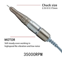 Korea Origin AtMarathon SDH 200 Geborstelde Micromotor 35000RPM Prothese Polijst Handvat SDE H200 Metalen Tandheelkundige Nagelboor Handstuk