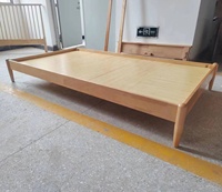Cadre de lit en bois de couleur blanche pour une personne Lit en MDF bon marché