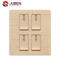 Wenzhou interrupteur fabricant alimentation électrique or interrupteur mural 2 groupes 1 voie interrupteur
