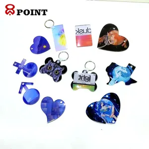 Sublimation Blank Keychain Sublimation Acrylic Keychain Blank Clear Key Tag Plastic Key Rings