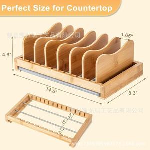 Cross-border wooden <b>dish</b> <b>rack</b>, household kitchen countertop storage <b>rack</b>, multi-functional solid wood cookware <b>rack</b> - Product Image 1
