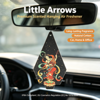 Diffuseur d'air en papier de coton de luxe Little Arrows, évaporation naturelle, parfum longue durée, 12*7cm, style suspendu, pour la maison/la voiture/l'hôtel