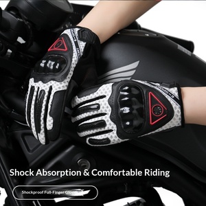 Guanti da Ciclismo Personalizzati con Protezione Nocche, <span class=keywords><strong>Mezze</strong></span> Dita, Traspiranti, Antiscivolo, per Moto, Uomo e Donna, OEM - Product Image 4